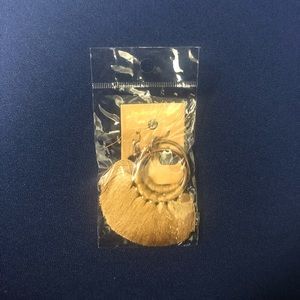 Gold tassel earrings